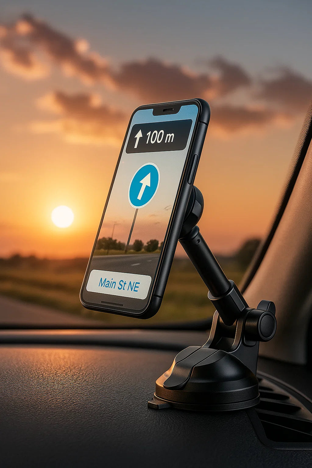 Universal Car Phone Mount – Dashboard & Windshield Holder